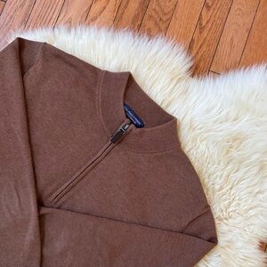 Men’s Brown Quarter-Zip Sweater